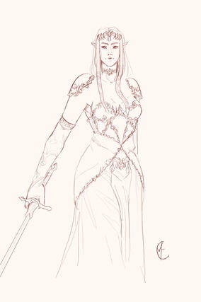 Sketched halfbody (personal/fanart)