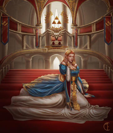 Rendered fullbody + background (personal/fanart)